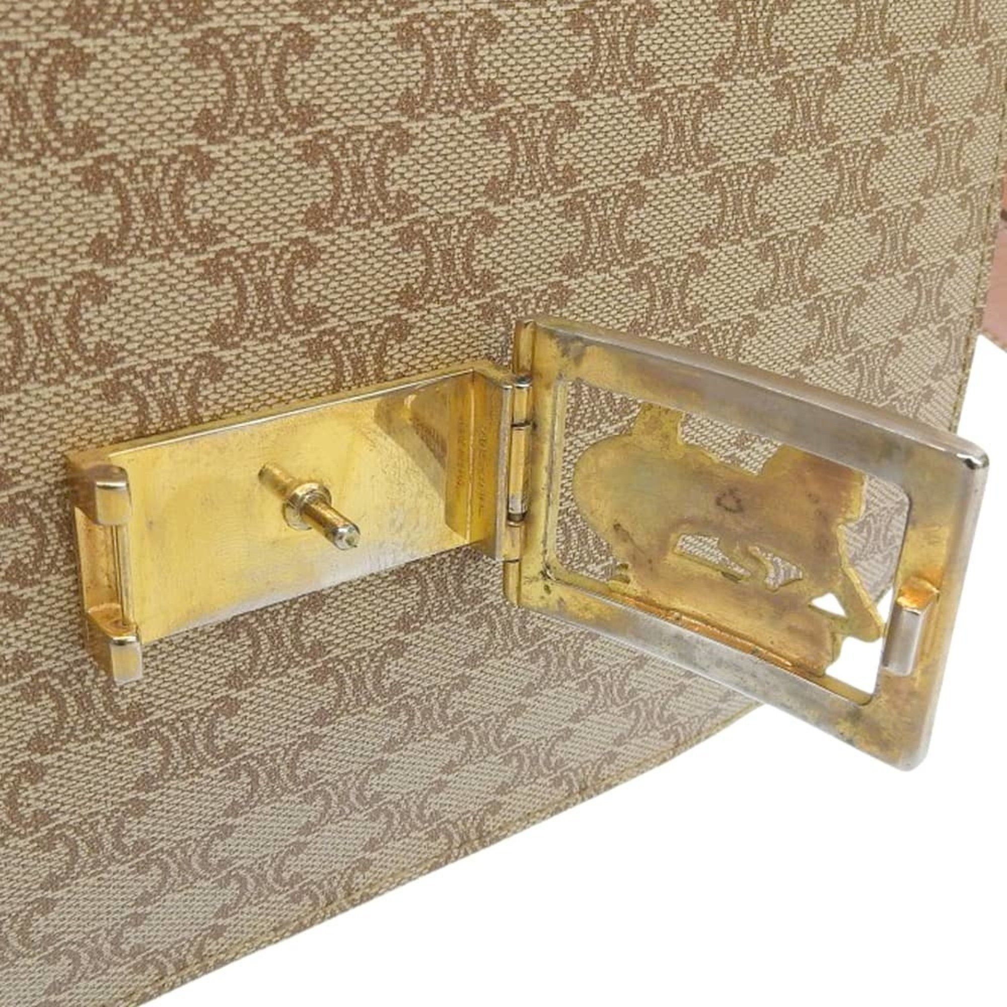 Celine CELINE Macadam shoulder bag F/09 beige with horse carriage hardware Size ONE SIZE - 8 Thumbnail