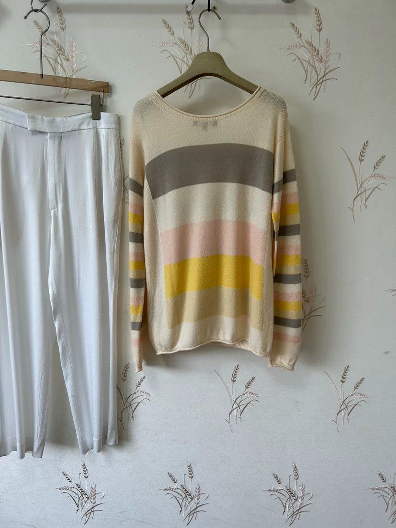 Ermenegildo Zegna Loro Piana Striped Baby Cashmere Sweater -dmc Size US M / EU 48-50 / 2 - 3 Thumbnail