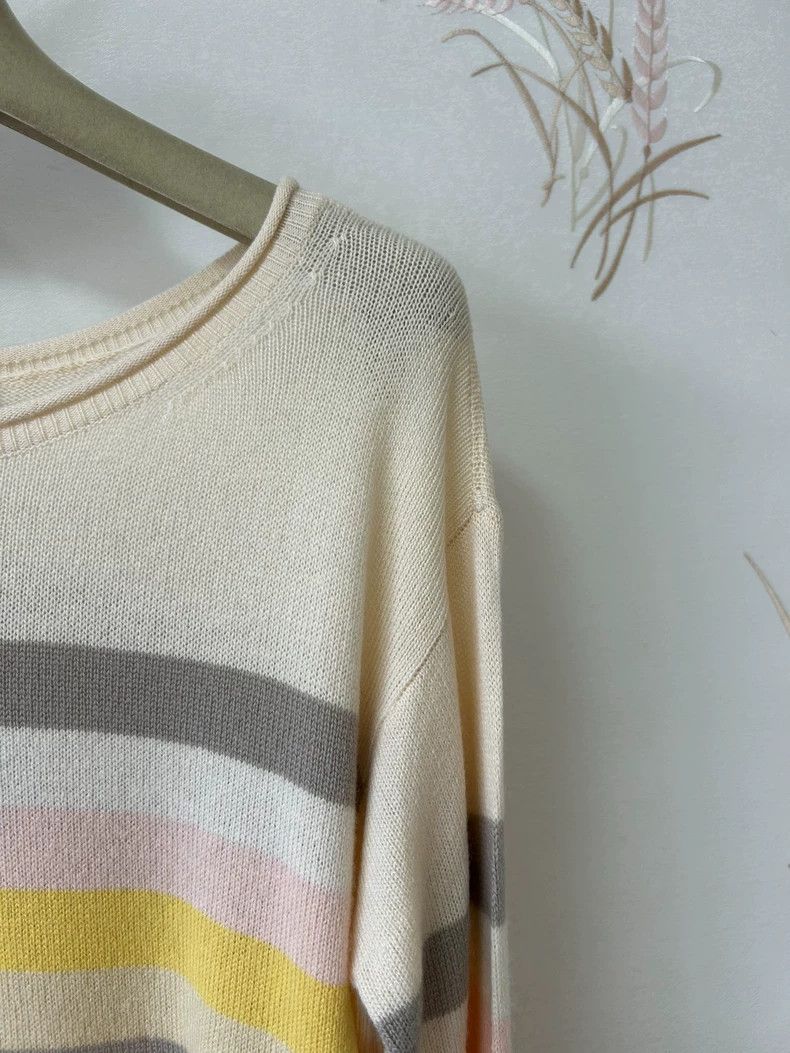 Ermenegildo Zegna Loro Piana Striped Baby Cashmere Sweater -dmc Size US M / EU 48-50 / 2 - 5 Thumbnail