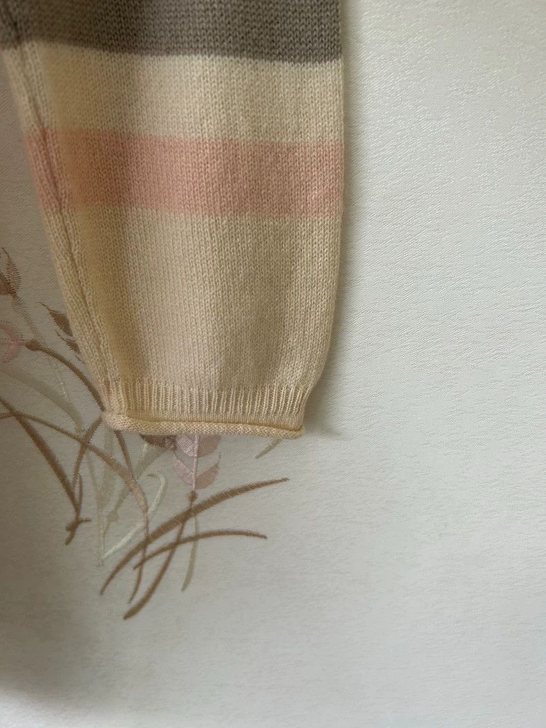 Ermenegildo Zegna Loro Piana Striped Baby Cashmere Sweater -dmc Size US M / EU 48-50 / 2 - 6 Thumbnail