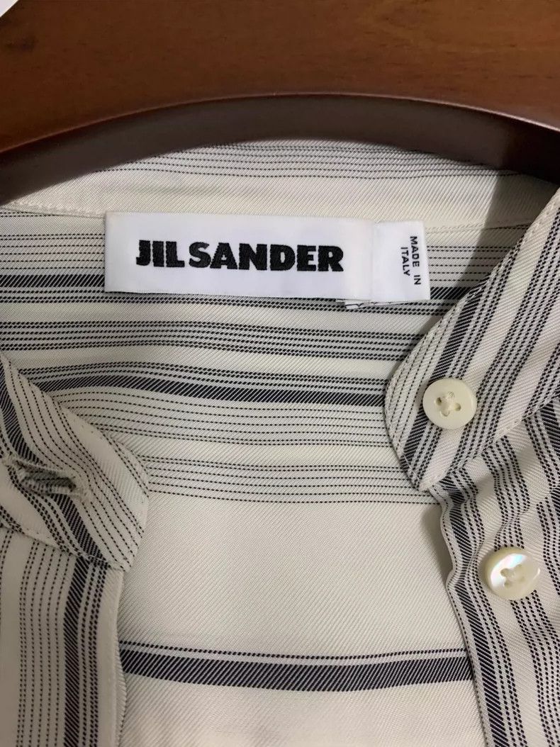 Jil Sander JIL SANDER SS18 Striped Ribbon Shirt -dmc Size US M / EU 48-50 / 2 - 4 Thumbnail