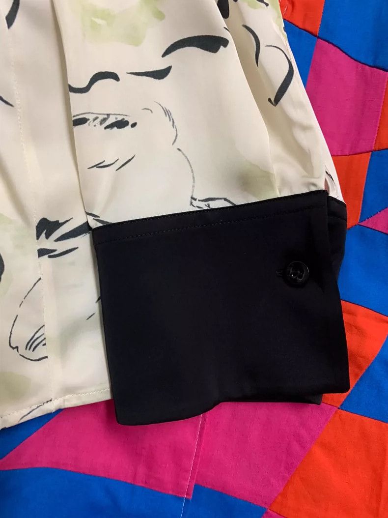Jil Sander JIL SANDER Silk Rabbit Print Shirt -dmc Size US M / EU 48-50 / 2 - 4 Thumbnail