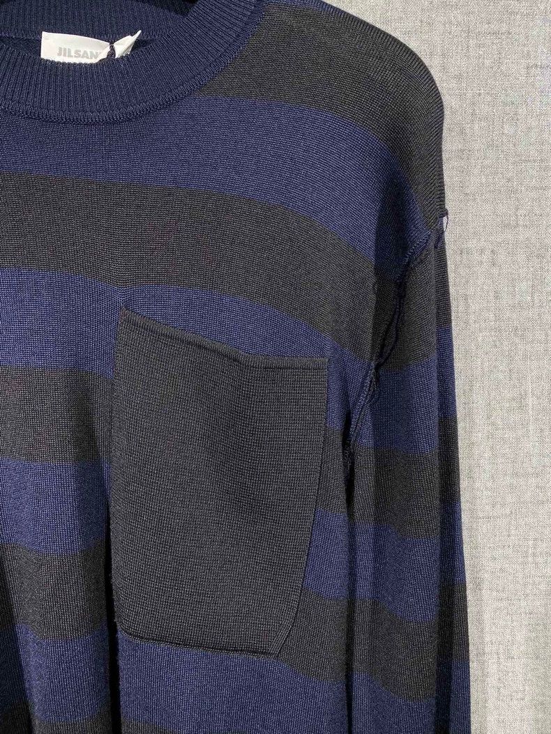 Jil Sander Jil Sander Striped Crewneck Sweater -dmc Size US L / EU 52-54 / 3 - 4 Thumbnail