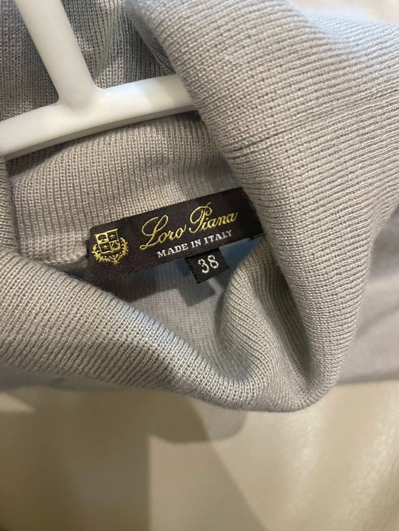 Ermenegildo Zegna Loro Piana Gray-Green Turtleneck Cashmere Sweater -dmc Size US S / EU 44-46 / 1 - 4 Thumbnail