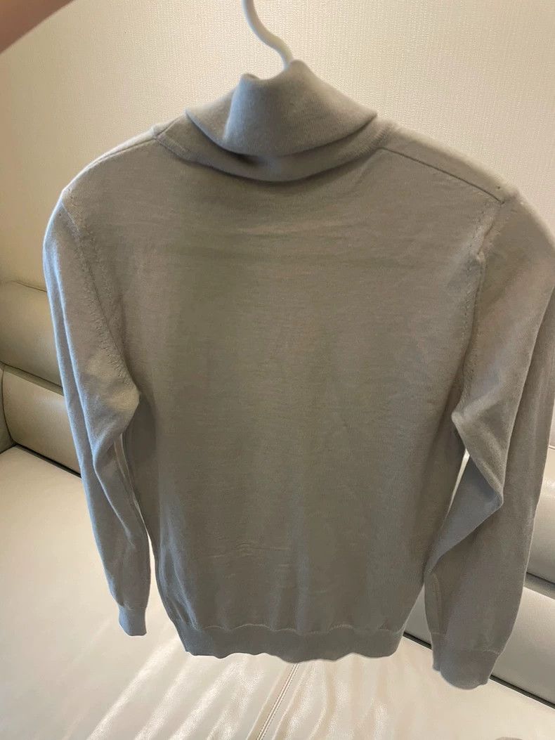 Ermenegildo Zegna Loro Piana Gray-Green Turtleneck Cashmere Sweater -dmc Size US S / EU 44-46 / 1 - 2 Thumbnail