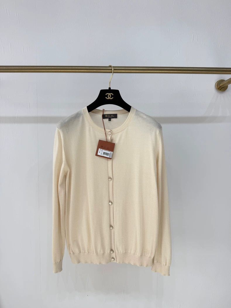 Loro Piana Loro Piana Beige Silk Cashmere Cardigan -dmc Size US M / EU 48-50 / 2 - 2 Thumbnail