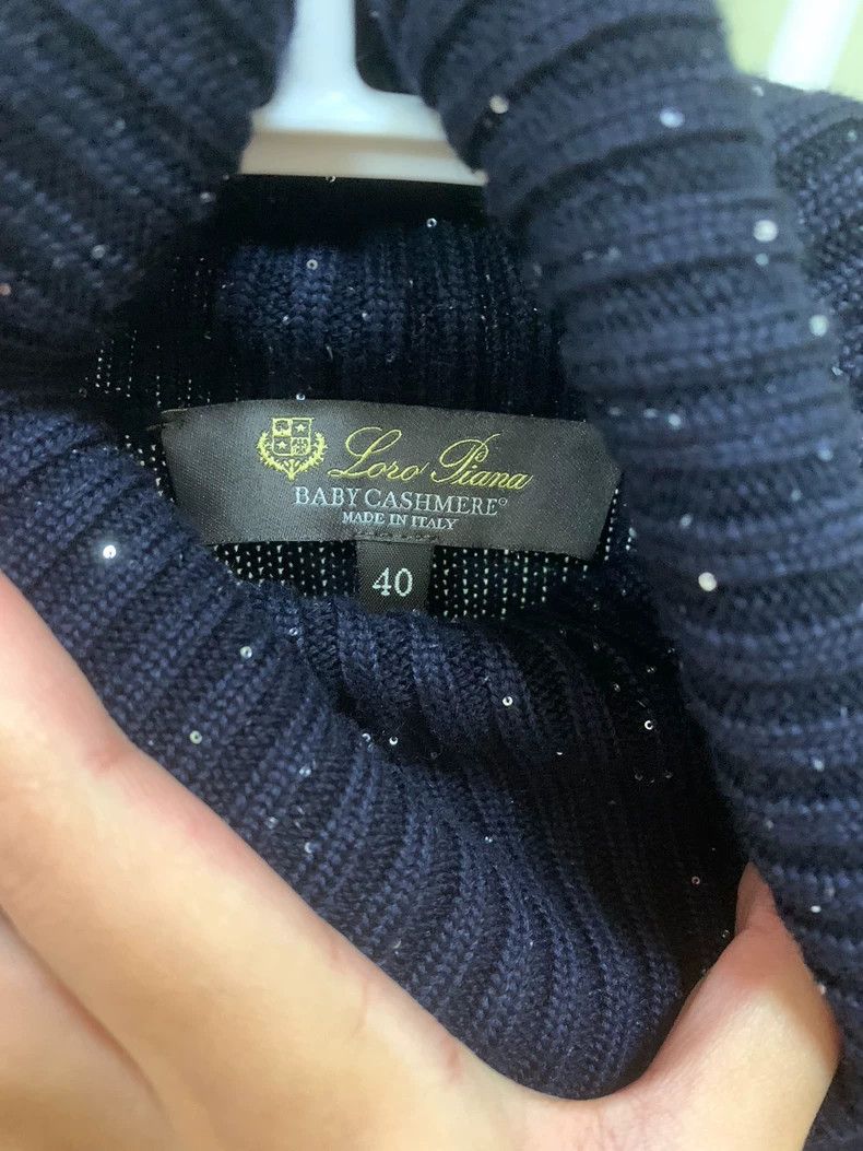 Loro Piana Loro Piana Navy Cashmere Silk Sweater -dmc Size US M / EU 48-50 / 2 - 3 Thumbnail