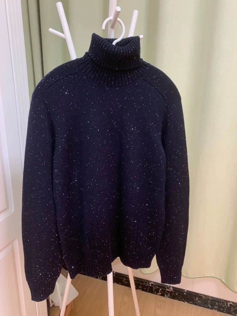 Loro Piana Loro Piana Navy Cashmere Silk Sweater -dmc Size US M / EU 48-50 / 2 - 2 Thumbnail