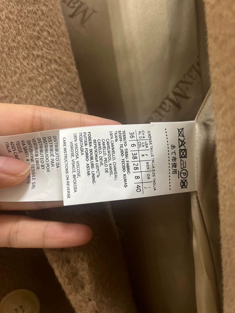 Max Mara MaxMara Camel Double-Breasted Coat -dmc Size US M / EU 48-50 / 2 - 6 Thumbnail