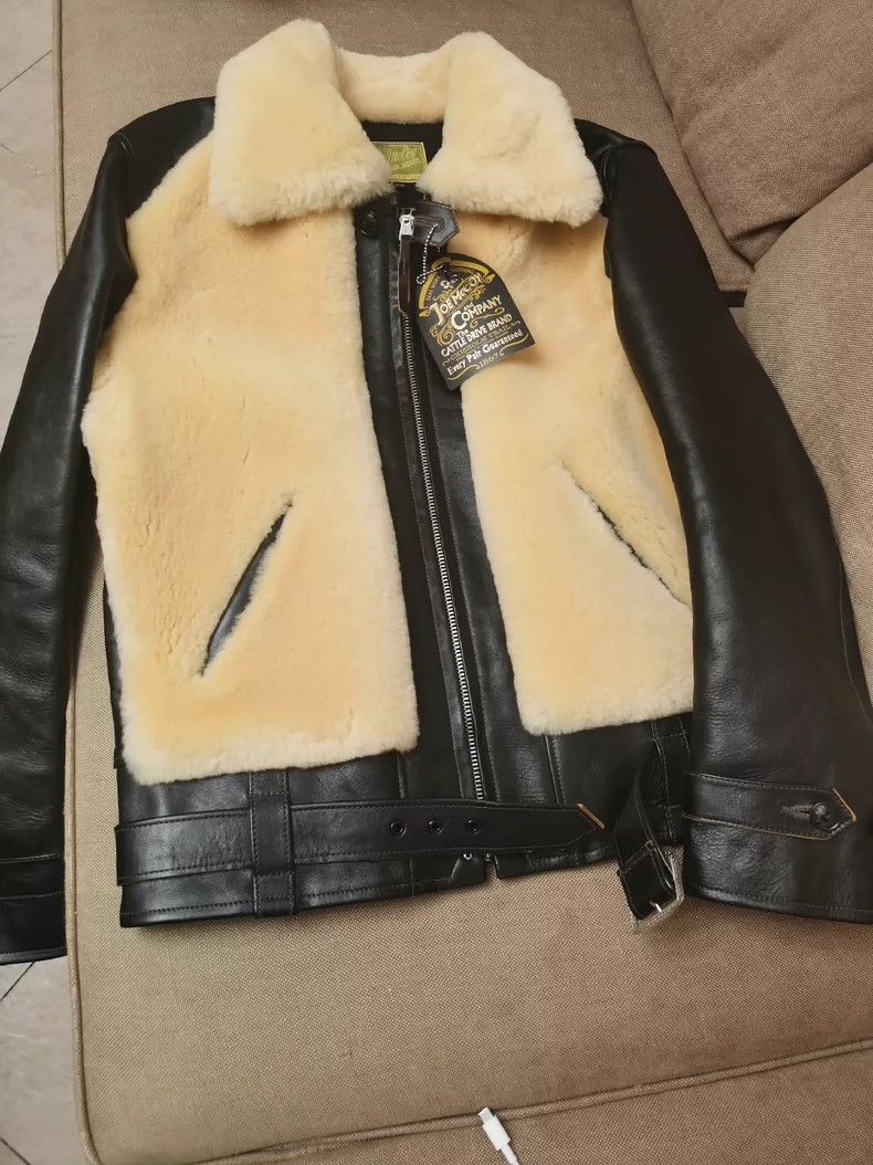 The Real McCoy's The Real McCoy Shearling Leather Jacket -dmc Size US M / EU 48-50 / 2 - 2 Thumbnail