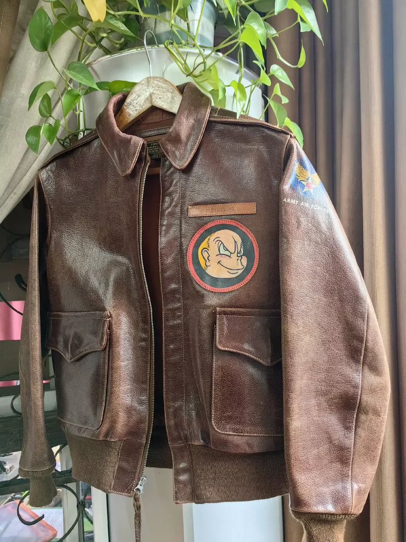 The Real McCoy's THE REAL MCCOY'S A2 Leather Jacket -dmc Size US XS / EU 42 / 0 - 2 Thumbnail