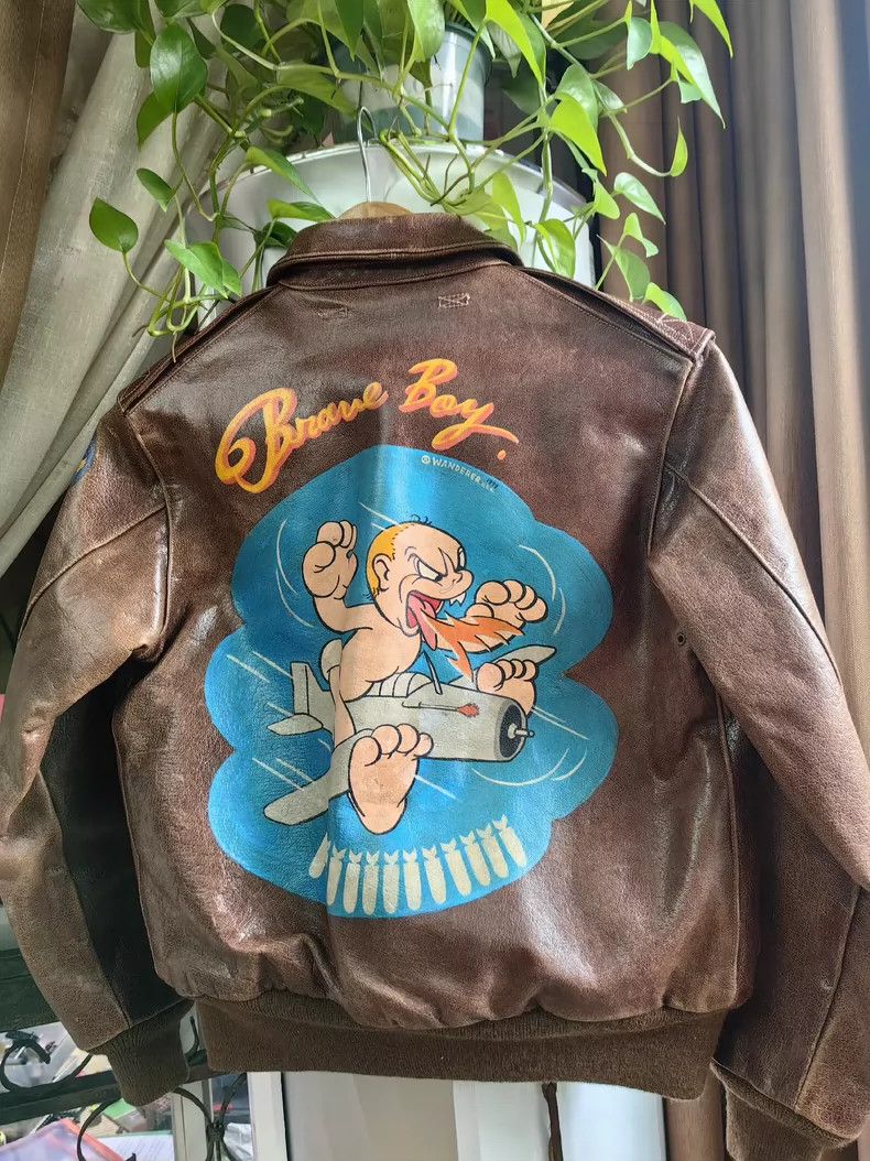 The Real McCoy's THE REAL MCCOY'S A2 Leather Jacket -dmc Size US XS / EU 42 / 0 - 3 Thumbnail