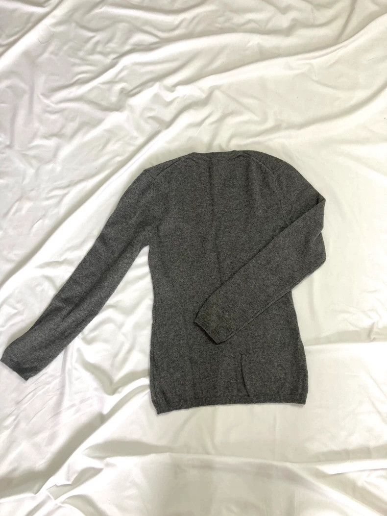 Jil Sander Jil Sander Gray V-Neck Knit Sweater -dmc Size US S / EU 44-46 / 1 - 3 Thumbnail