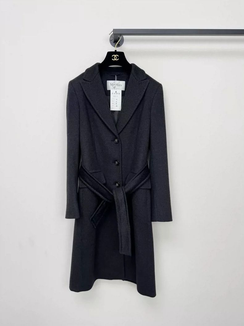 Max Mara Maxmara Gray Cashmere Long Coat -dmc Size US M / EU 48-50 / 2 - 2 Thumbnail