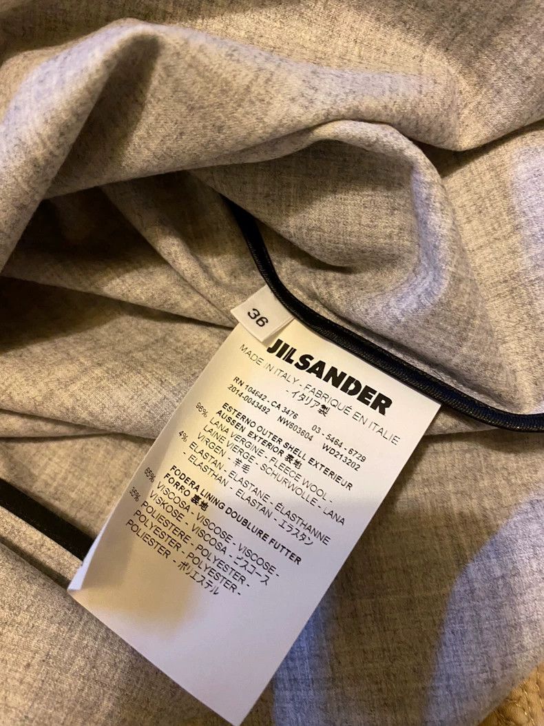 Jil Sander Jil Sander Gray Wool Long-Sleeve Top -dmc Size US M / EU 48-50 / 2 - 4 Thumbnail