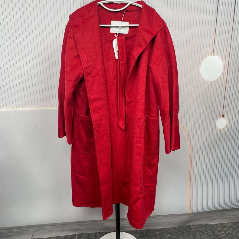 Max Mara Maxmara Red Cashmere Long Coat -dmc Size US M / EU 48-50 / 2 - 2 Thumbnail