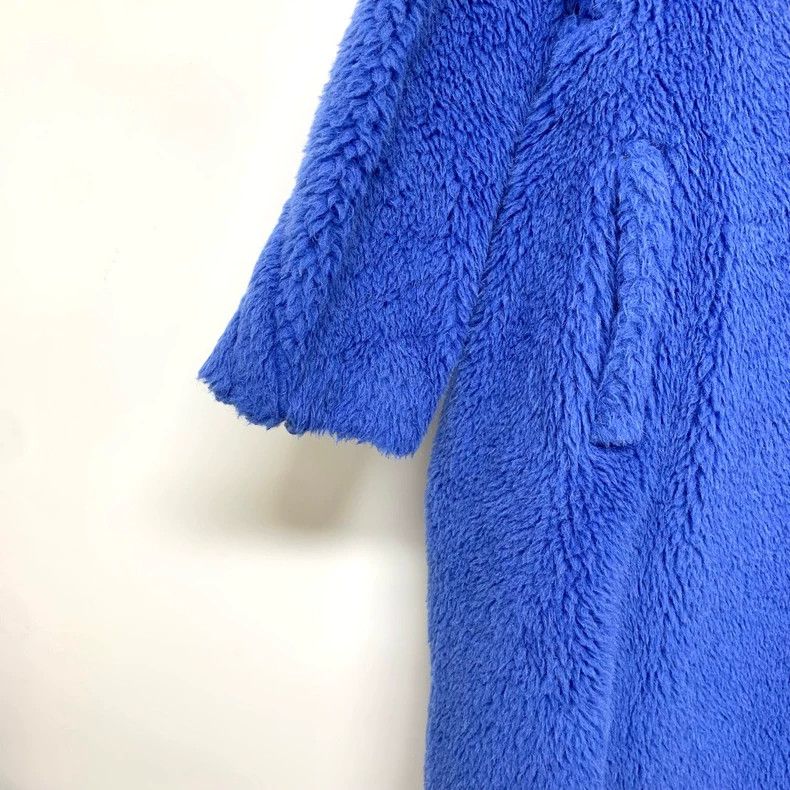 Max Mara MaxMara Blue Alpaca Teddy Coat -dmc Size US S / EU 44-46 / 1 - 8 Thumbnail