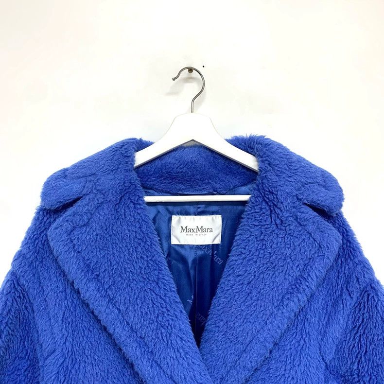 Max Mara MaxMara Blue Alpaca Teddy Coat -dmc Size US S / EU 44-46 / 1 - 6 Thumbnail