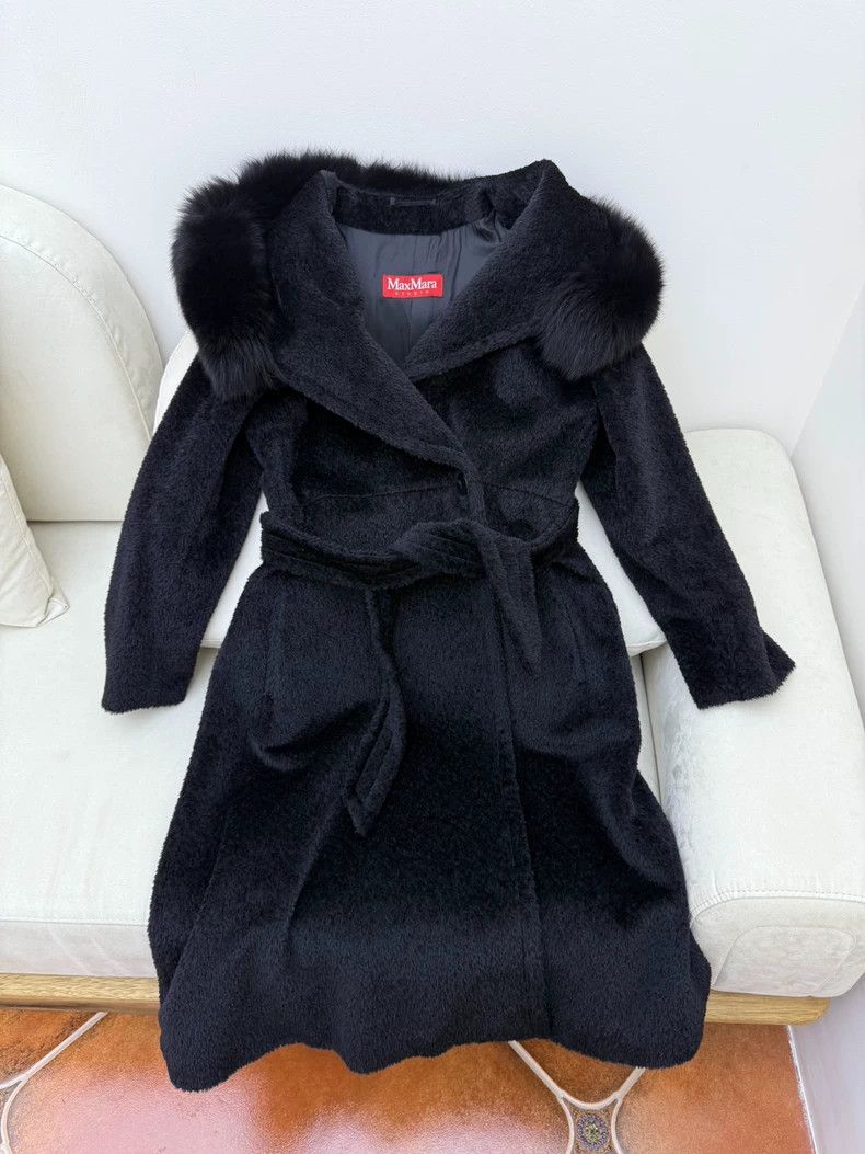 Max Mara MaxMara Fur Collar Wool Coat -dmc Size US M / EU 48-50 / 2 - 3 Thumbnail