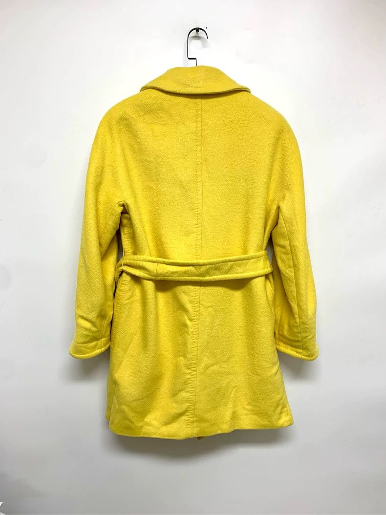 Max Mara Maxmara Wool Cashmere Yellow Coat -dmc Size US XS / EU 42 / 0 - 3 Thumbnail