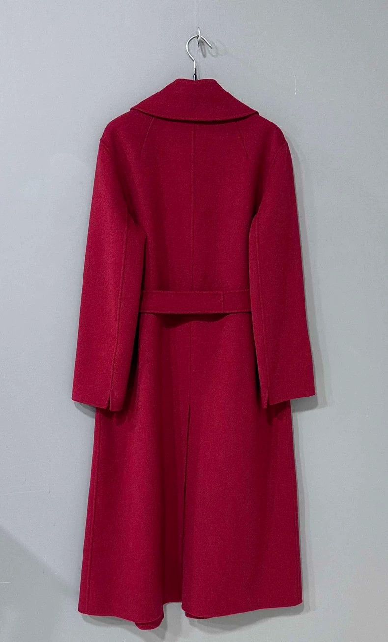 Max Mara MaxMara Livia Wool Red Coat -dmc Size US M / EU 48-50 / 2 - 4 Thumbnail