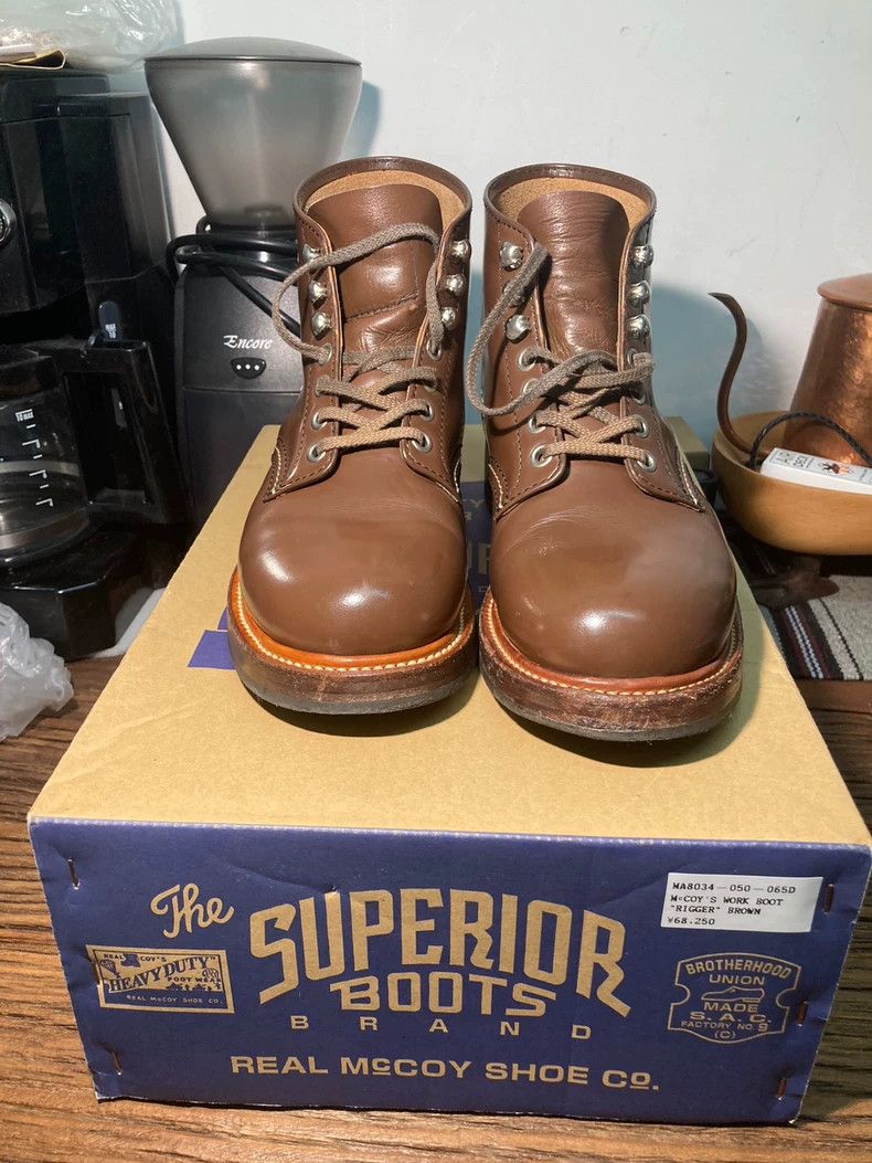 The Real McCoy's REAL McCOY'S Leather Work Boots -dmc Size US 6.5 / EU 39-40 - 8 Thumbnail