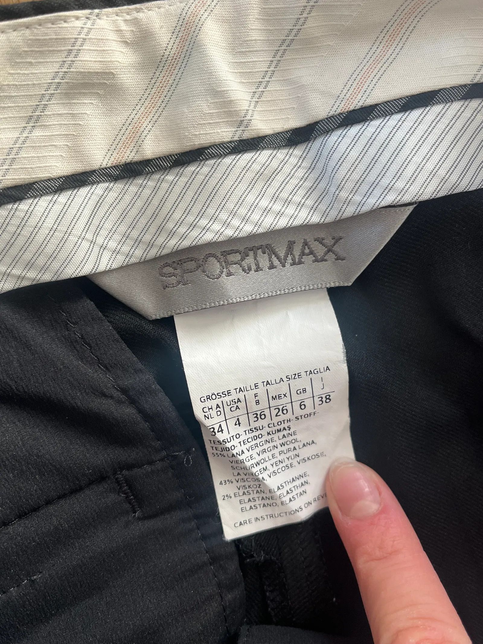 Sportmax Sportmax Pants Size 26" / US 2 / IT 38 - 2 Thumbnail