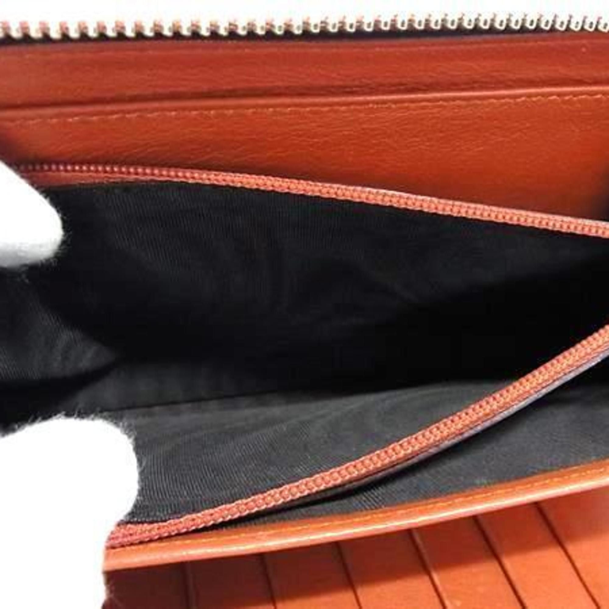 Gucci GUCCI Micro Guccissima Organizer Long Wallet 233194 Brown Leather Round for Men and Women Size ONE SIZE - 5 Thumbnail