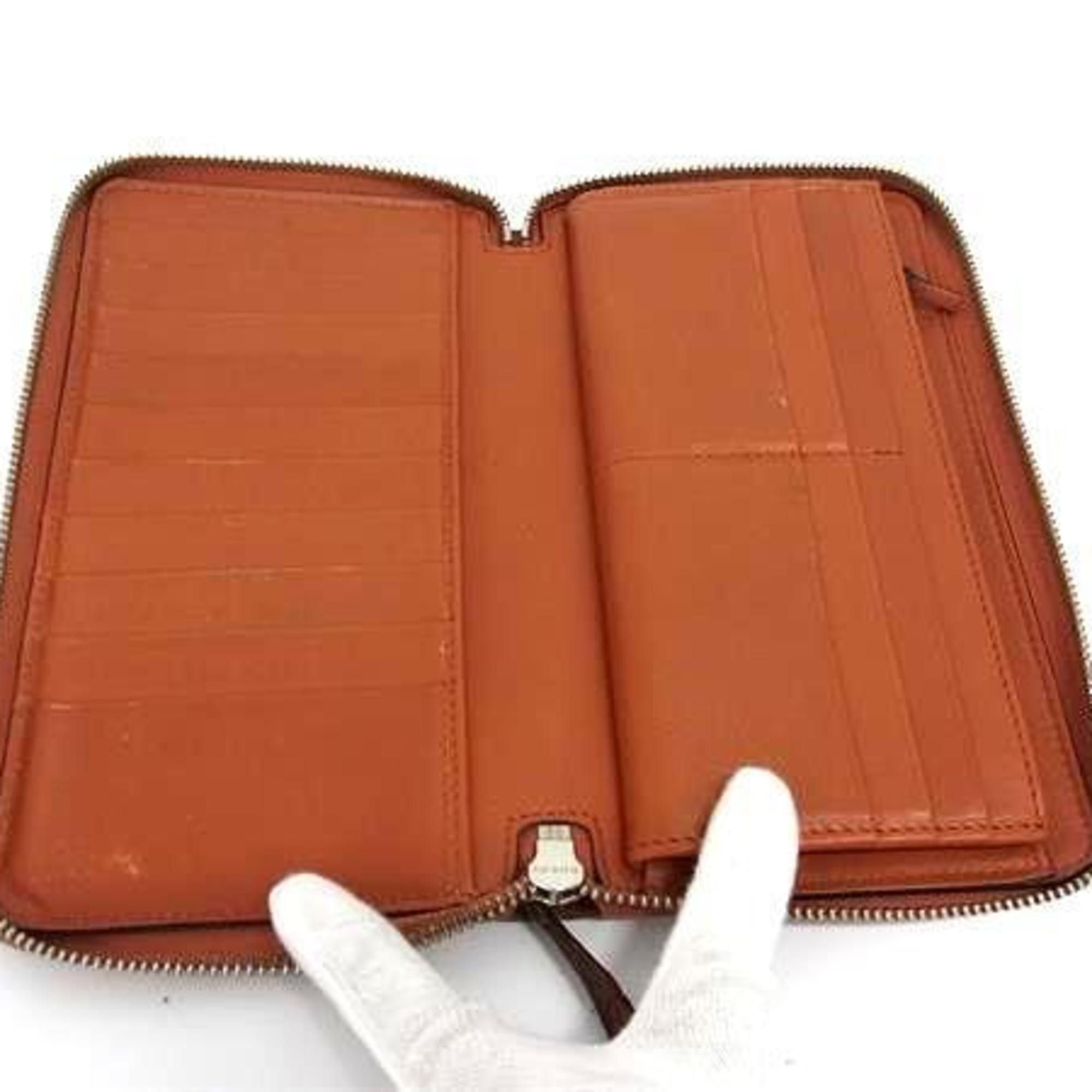 Gucci GUCCI Micro Guccissima Organizer Long Wallet 233194 Brown Leather Round for Men and Women Size ONE SIZE - 3 Thumbnail