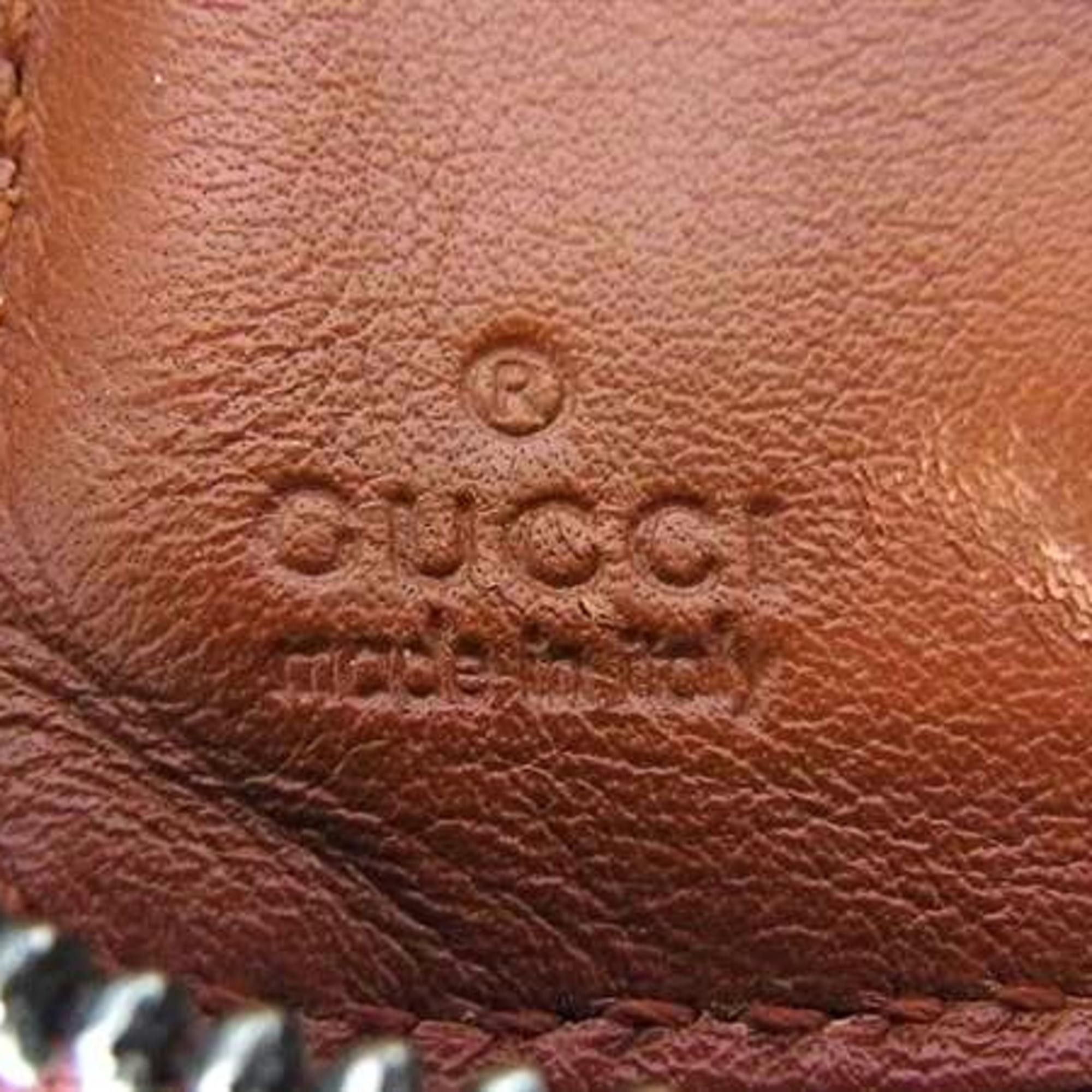 Gucci GUCCI Micro Guccissima Organizer Long Wallet 233194 Brown Leather Round for Men and Women Size ONE SIZE - 6 Thumbnail