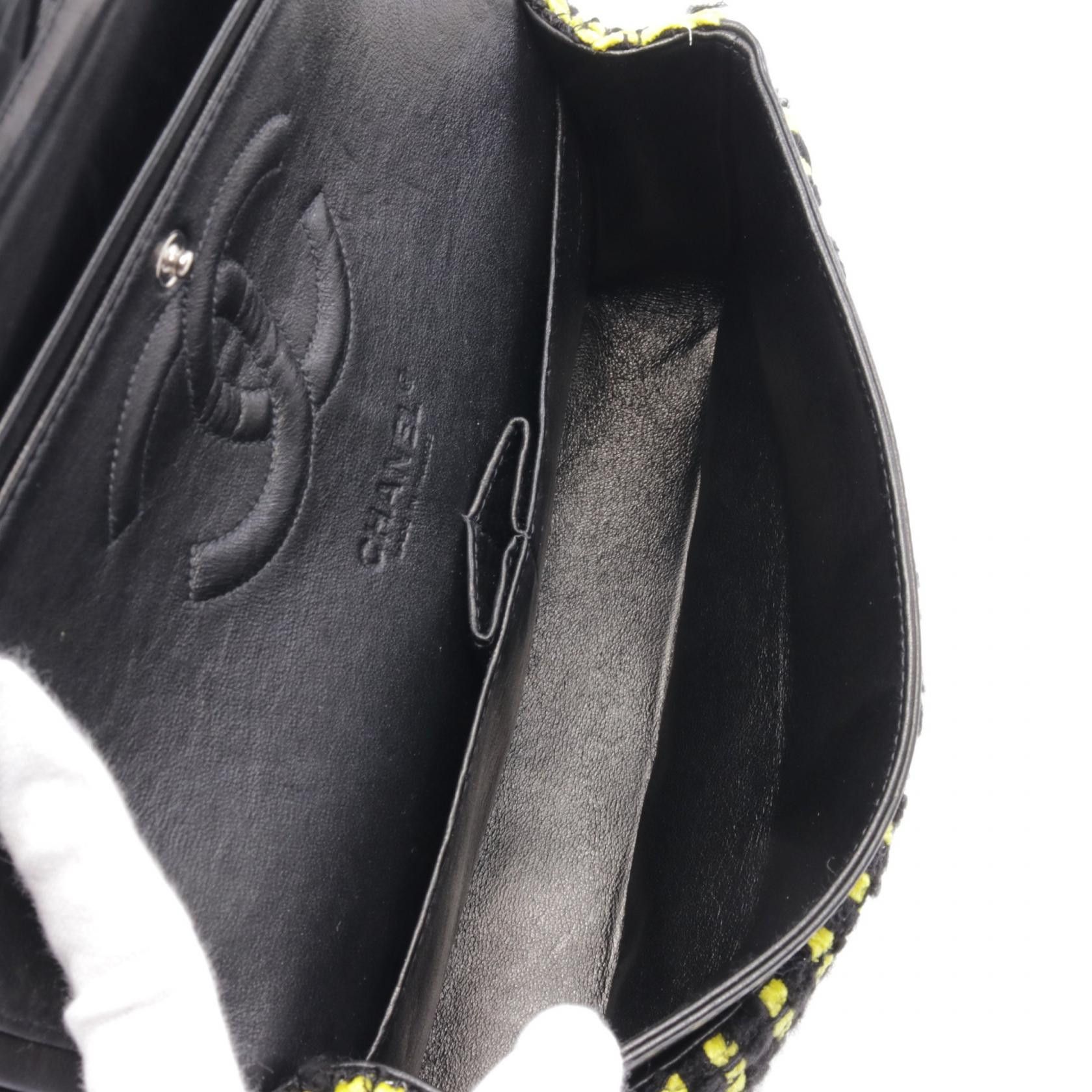 Chanel Chanel Chanel Matelasse W Flap Fabric Leather Shoulder Bag Leather Shoulder Bag A01112 Size ONE SIZE - 3 Thumbnail
