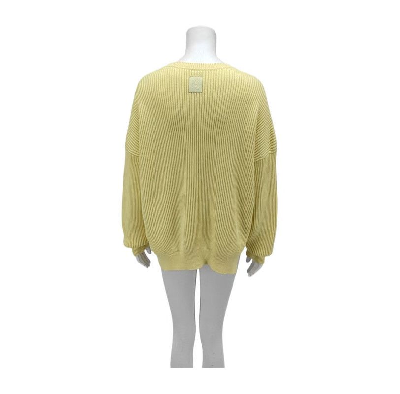 Loewe Loewe Yellow Long Sleeve Cotton Sweater 0089 Size S / US 4 / IT 40 - 2 Thumbnail