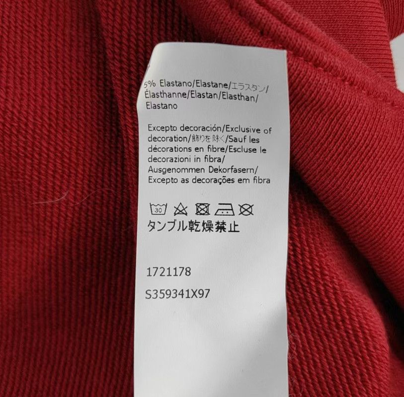 Loewe Loewe Red Cotton Long Sleeve Sweatshirt 0089 Size XS / US 0-2 / IT 36-38 - 4 Thumbnail