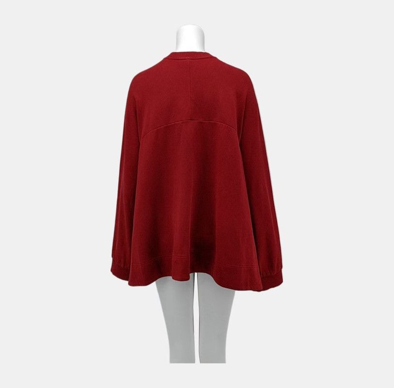Loewe Loewe Red Cotton Long Sleeve Sweatshirt 0089 Size XS / US 0-2 / IT 36-38 - 2 Thumbnail