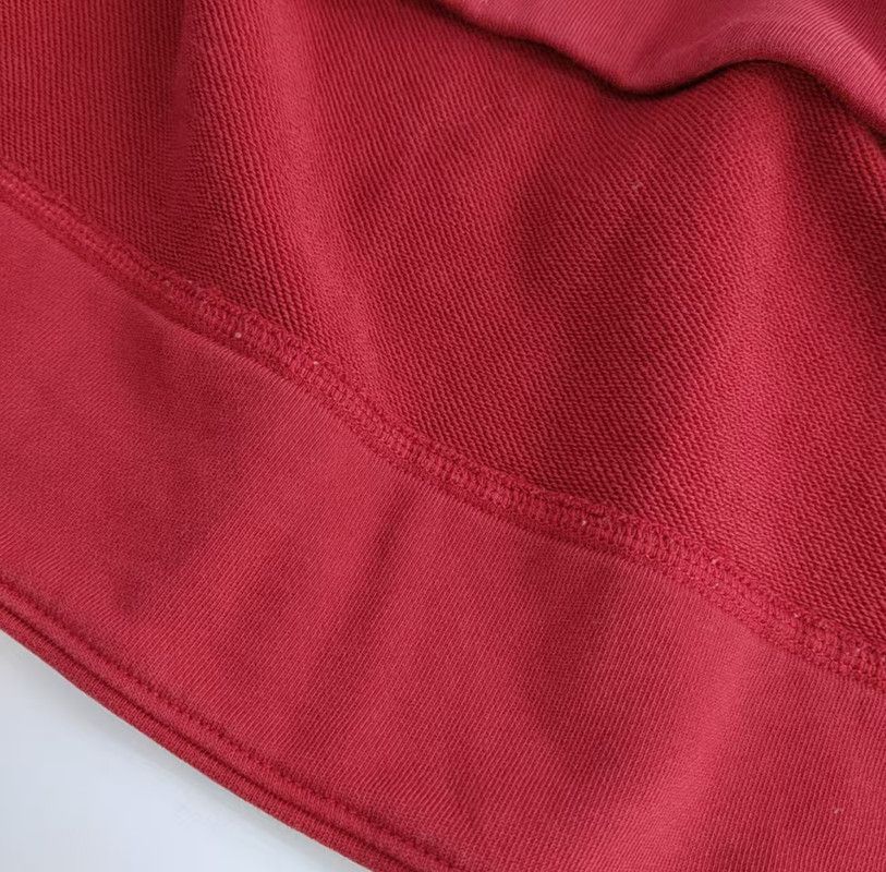 Loewe Loewe Red Cotton Long Sleeve Sweatshirt 0089 Size XS / US 0-2 / IT 36-38 - 7 Thumbnail