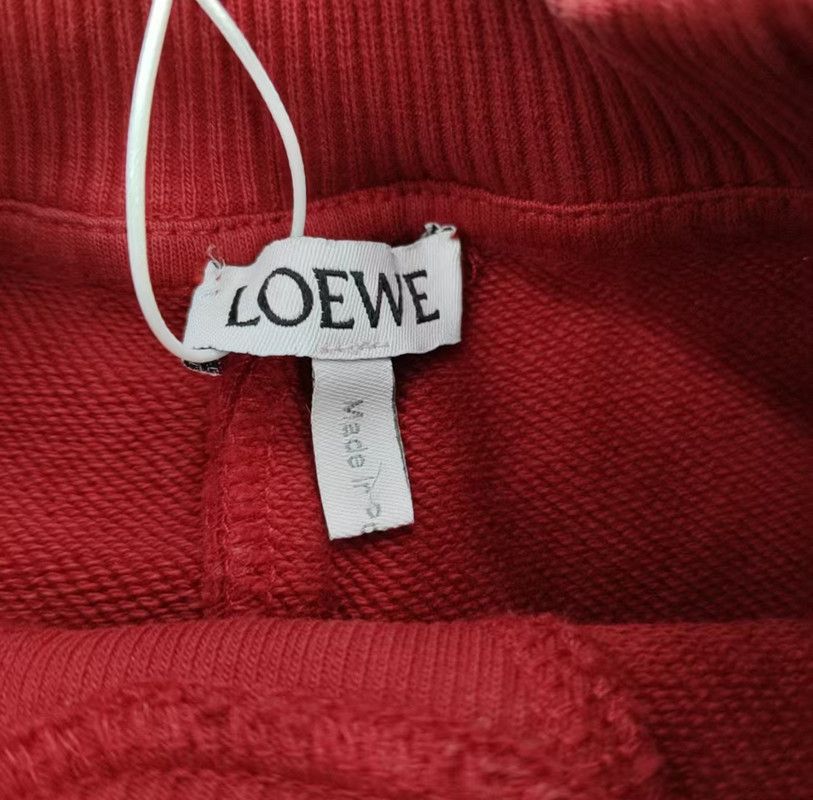Loewe Loewe Red Cotton Long Sleeve Sweatshirt 0089 Size XS / US 0-2 / IT 36-38 - 8 Thumbnail