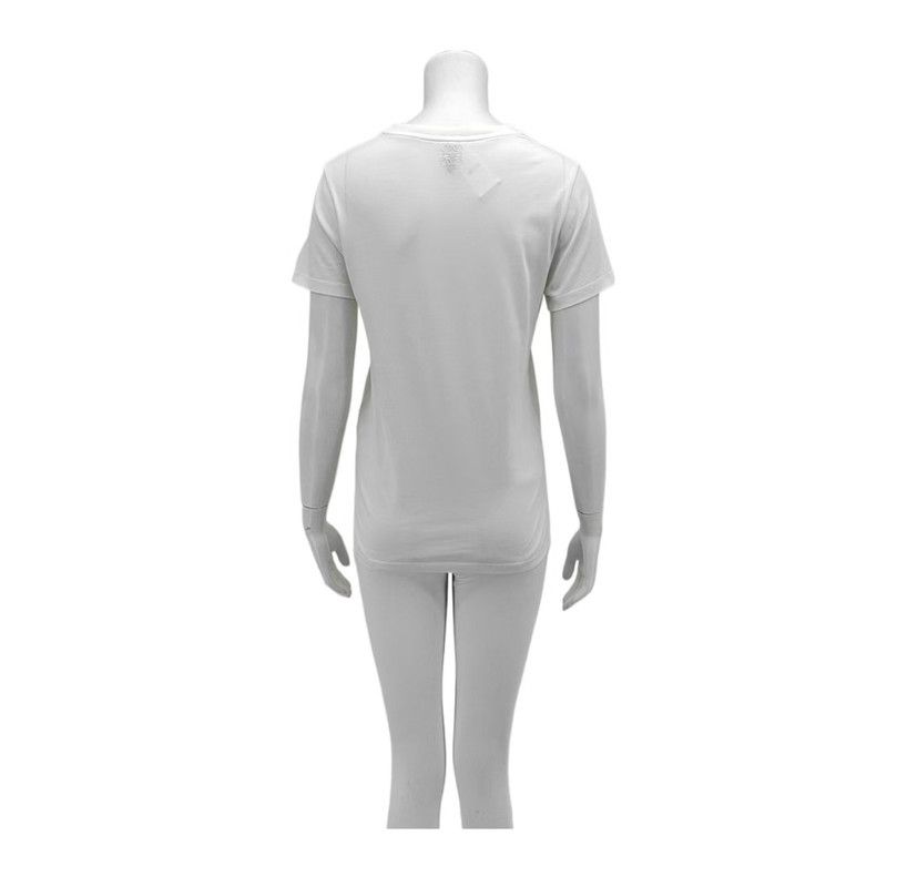 Loewe Loewe Summer White Cotton Short Sleeve Tee 0089 Size XS / US 0-2 / IT 36-38 - 2 Thumbnail