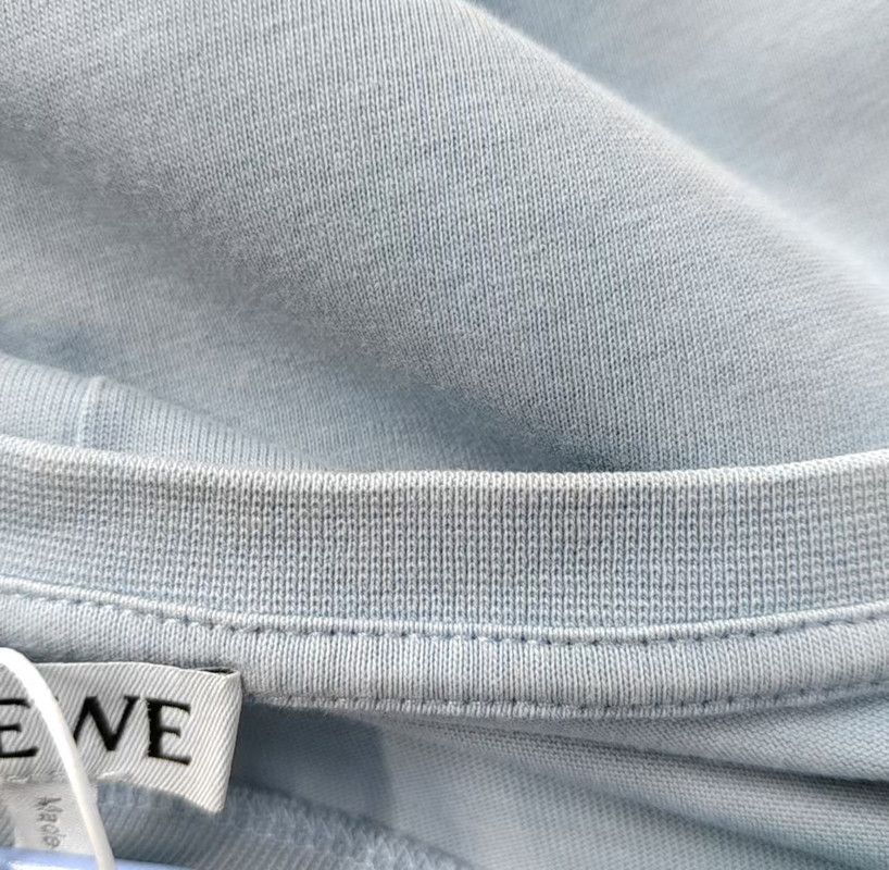 Loewe Loewe Summer Blue Cotton T-Shirt 0089 Size S / US 4 / IT 40 - 6 Thumbnail