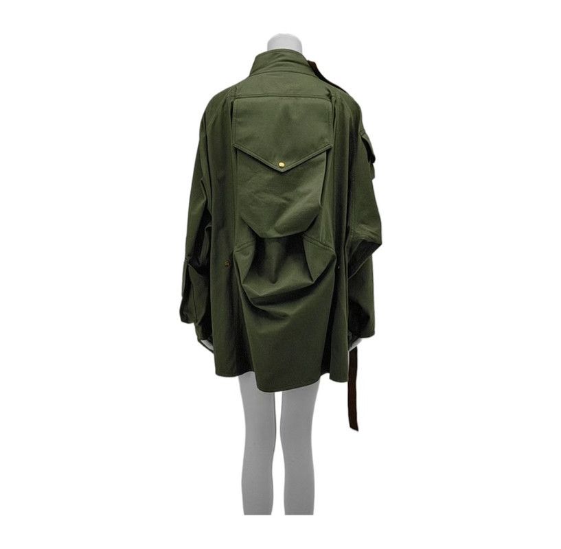 Loewe Loewe Military Green Cotton Long Sleeve Coat 0089 Size XS / US 0-2 / IT 36-38 - 2 Thumbnail