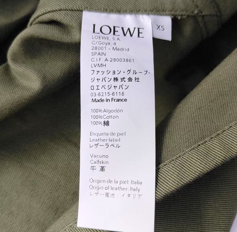 Loewe Loewe Military Green Cotton Long Sleeve Coat 0089 Size XS / US 0-2 / IT 36-38 - 3 Thumbnail