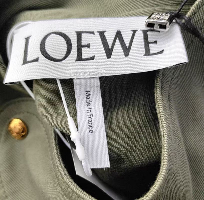 Loewe Loewe Military Green Cotton Long Sleeve Coat 0089 Size XS / US 0-2 / IT 36-38 - 5 Thumbnail