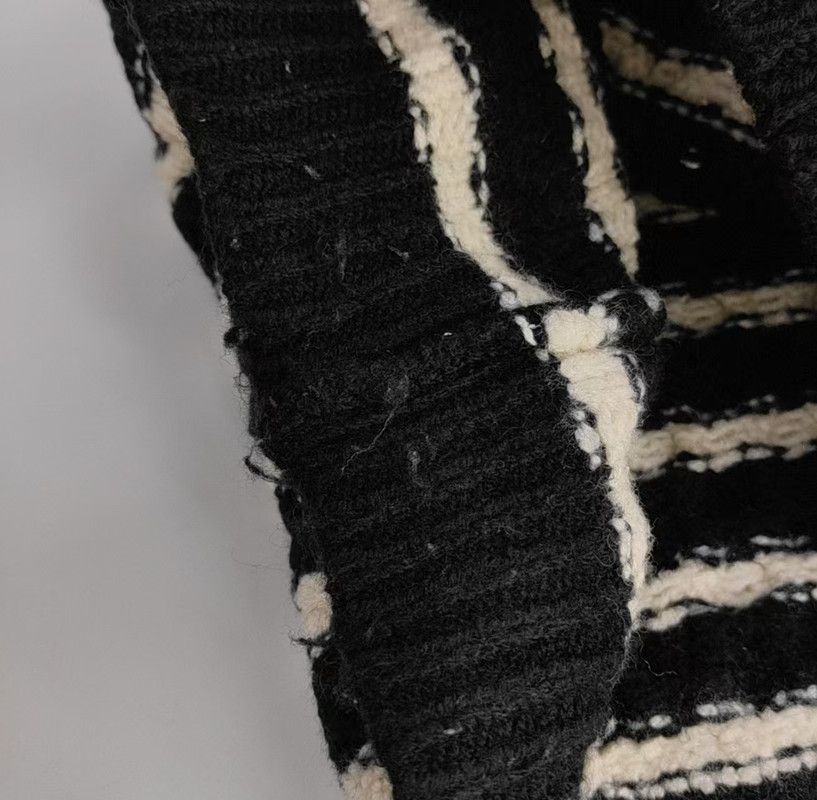 Loewe Loewe Black Wool Striped Long Sleeve Sweater 0089 Size M / US 6-8 / IT 42-44 - 8 Thumbnail