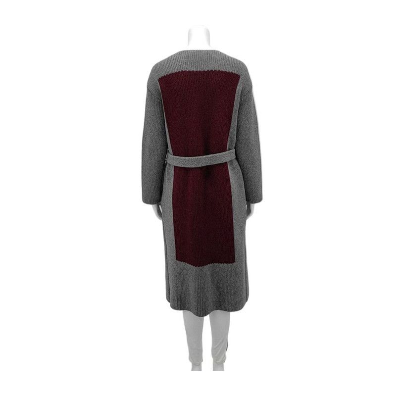 Loewe Loewe Stylish Long Gray Wool Coat for Women 0089 Size XXS / US 00 / IT 34 - 2 Thumbnail
