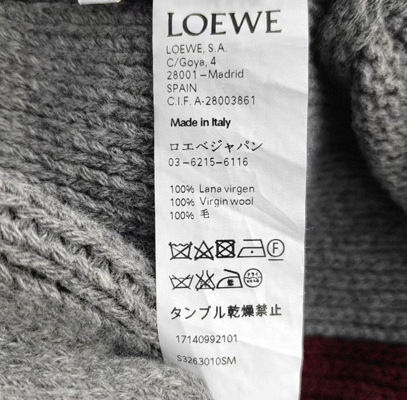 Loewe Loewe Stylish Long Gray Wool Coat for Women 0089 Size XXS / US 00 / IT 34 - 3 Thumbnail