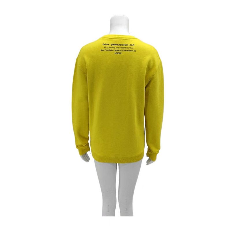 Loewe Loewe Yellow Long Sleeve Sweatshirt 0089 Size XS / US 0-2 / IT 36-38 - 2 Thumbnail