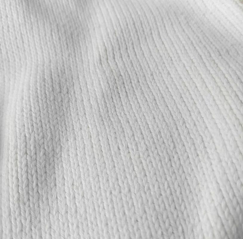 Loewe Loewe White Cotton Long Sleeve Sweater 0089 Size S / US 4 / IT 40 - 8 Thumbnail