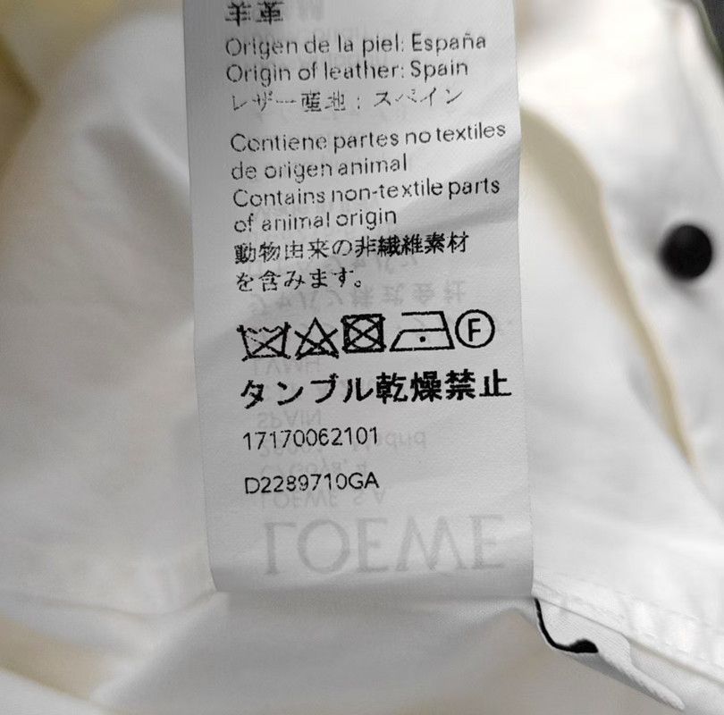 Loewe Loewe Spring Autumn White Cotton Women's Shirt 0089 Size S / US 4 / IT 40 - 4 Thumbnail