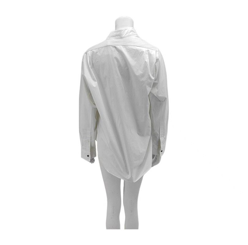 Loewe Loewe Spring Autumn White Cotton Women's Shirt 0089 Size S / US 4 / IT 40 - 2 Thumbnail