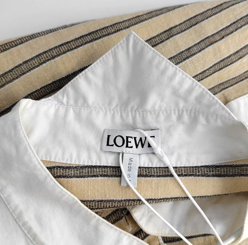 Loewe Loewe Brown Cotton Long Sleeve Shirt for Women 0089 Size XS / US 0-2 / IT 36-38 - 5 Thumbnail