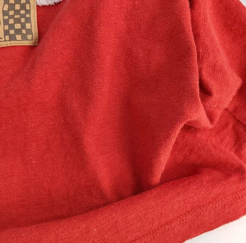 Loewe Loewe Red Cotton Graphic Short Sleeve T-Shirt 0089 Size S / US 4 / IT 40 - 7 Thumbnail